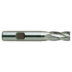 12 × 12 × 40 × 120 mm 2 Flute Square End Carbide End Mill-Plain Shank - Exact Industrial Supply