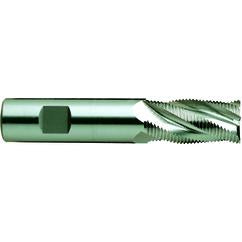 3/8 X 3/8 X 3/4 X 2-1/2 4Fl Reg CC Fine Rougher M42 TiAlN-Futura Coated - Americas Industrial Supply