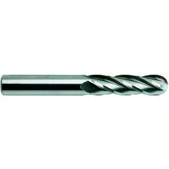 1/2 X 1/2 X 2 X 4 4Fl Long. SE Ball CBD TiAlN-Futura Coated EM - - Americas Industrial Supply