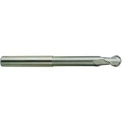 1/2 X 1/2 X 5 N.240 2Fl H-37 Ball Extended Neck Alu-Power TiCN-Coated EM - - Americas Industrial Supply