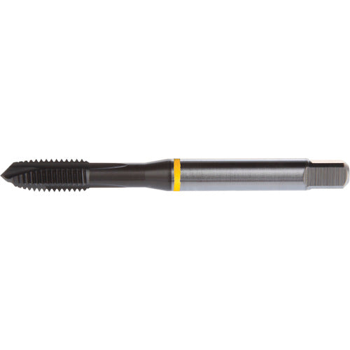 M6x1.0 3 Flute 6H HSS-E PM DIN ANSI Machine Tap - Yellow Shark for Low Alloy Steels - Plug Style E-code # E625M6 - Exact Industrial Supply