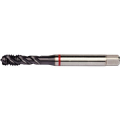 M6x1.0 HSS-E PM 3 Flute 6H 45 Degree Red Shark Machine Tap Spiral Flute-TiAlN/Top E-code # E626M6 - Exact Industrial Supply