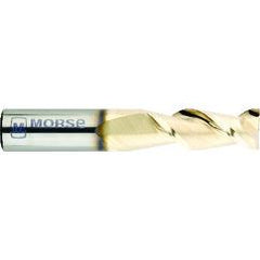 1/4" Dia. - 3/4" LOC - 2-1/2" OAL - .007 - .010 Radius 2 FL Carbide S/E HP End Mill-Bright - Americas Industrial Supply