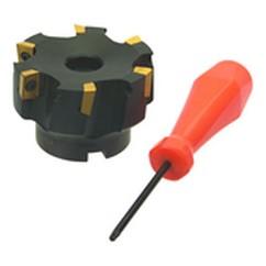 2" Dia - 3/4" Bore - 90° Indexable Face Mill Cutter - Americas Industrial Supply