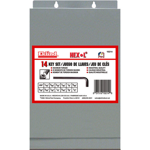 14PC HEX-L KEY SET - Americas Industrial Supply
