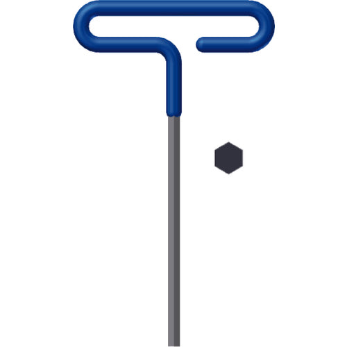 8.0 mm T-Handle-9″ Arm Length - Hex Driver with Cushion Grip - Americas Industrial Supply