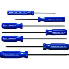 7PC BALL HEX SCREWDRIVER SET METRIC - Americas Industrial Supply