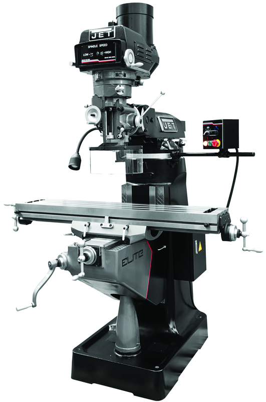 9 x 49" Table Variable Speed Mill With 2-Axis ACU-RITE 200S DRO and Servo X-Axis Powerfeed - Americas Industrial Supply