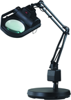 LED Illuminated Magnifier - 45" Articulating Arm - Adjustable Clamp Base - Americas Industrial Supply