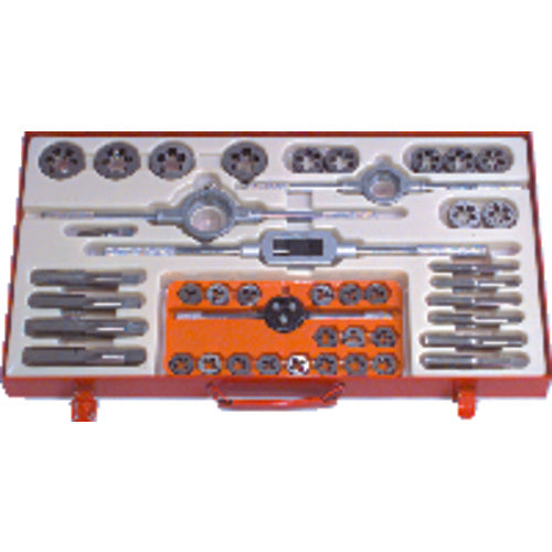 64 Pc. Tap and Round Die Set - Exact Industrial Supply