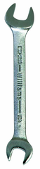 21.0 x 24mm - Chrome Satin Finish Open End Wrench - Americas Industrial Supply