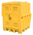 4 DRUM ALL POLY OUTDOOR STORAGE BUIL - Americas Industrial Supply