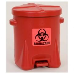 6 GAL POLY BIOHAZ SAFETY WASTE CAN - Americas Industrial Supply