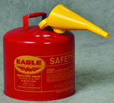 5 GAL TYPE I SAFETY CAN W/FUNNEL - Americas Industrial Supply