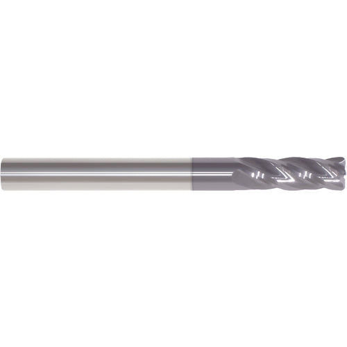 1/2″ × 1/2″ × 1″ × 3″ 0.0200″ C/R 4 Flute Single End Carbide Finishing End Mill-ALTiN Series/List #5968T - Exact Industrial Supply