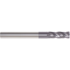 1/2″ × 1/2″ × 1″ × 3″ 0.0200″ C/R 4 Flute Single End Carbide Finishing End Mill-ALTiN Series/List #5968T - Exact Industrial Supply