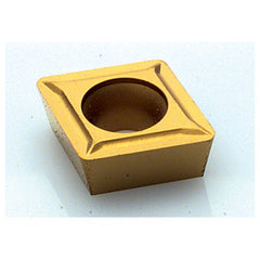 CPGT 432 GP ME425, 0.187″ Thick, 1/2″ Inscribed Circle, TiAlN, 80° Diamond, Turning Indexable Insert - Americas Industrial Supply