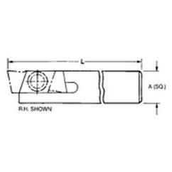 THE758R - 5/8 x 5/8" SH - Mini Groove Toolholder - Americas Industrial Supply