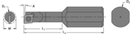 .290" Min - .500" SH - 4" OAL - Carbide Shank Boring Bar - Americas Industrial Supply