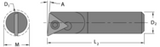 1.094" Min - 1" SH - 12" OAL - Carbide Shank Boring Bar - Americas Industrial Supply