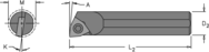 .300" Min - .250" SH - 4" OAL - Steel Shank Boring Bar - Americas Industrial Supply