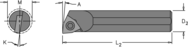 .563" Min - .500" SH - 6" OAL - Carbide Shank Boring Bar - Americas Industrial Supply