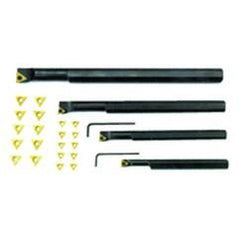 4 Pc. RH Boring Bar Set with 20 Inserts - Americas Industrial Supply