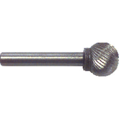 1/4 × 1/4″ SH Ball End Shape - HSS - Burr - Americas Industrial Supply