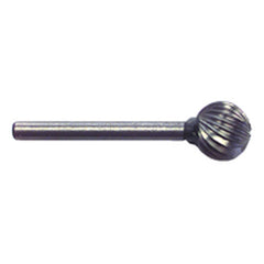 3/8 × 1/8″ SH Ball End Shape - HSS - Burr - Americas Industrial Supply