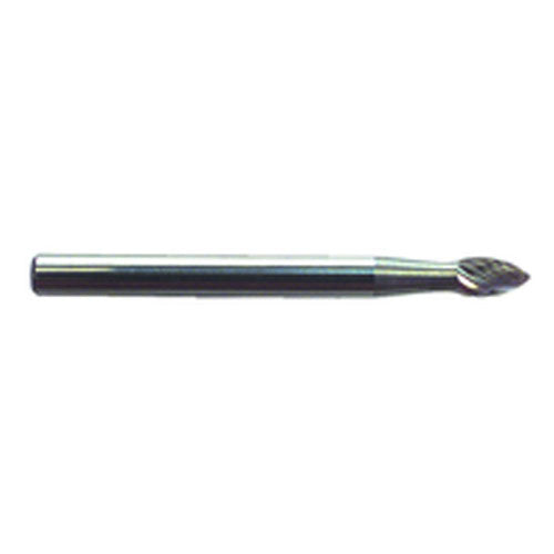 R11 1/8 × 3/16 × 1/8″ SH - Sgl Cut Flame - CBD - Burr - Americas Industrial Supply
