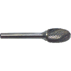 1/4 EdgeHog Elliptical Miniature Carbide Bur SE-51 Std Alt. Diamond(Double) - Americas Industrial Supply