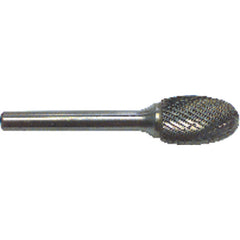 1/8 EdgeHog Elliptical Miniature Carbide Bur SE-41L3 3″ OAL Std Alt Diamond (Double) - Americas Industrial Supply