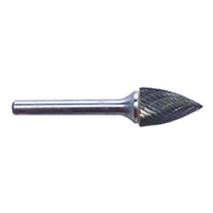 1/8 EdgeHog Tree Shape Pointed End Miniature Carbide Bur SG-43 Std Alt Diamond (Double) - Americas Industrial Supply