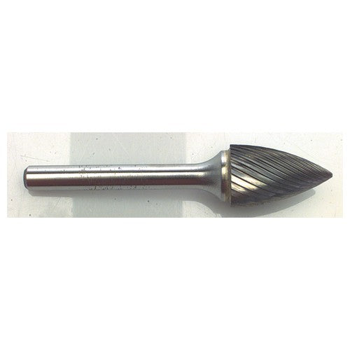 1/4 EdgeHog Tree Shape Pointed End Carbide Bur SG-1 Standard - Americas Industrial Supply