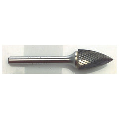 1/4 EdgeHog Tree Shape Pointed End Carbide Bur SG-1 Standard - Americas Industrial Supply