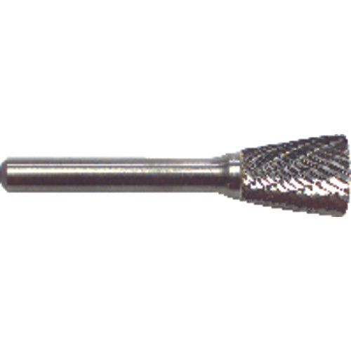 SN53D 3/16 × 1/4 × 1/8″ SH Dbl Cut Invert Cone Shape - CBD - Burr - Americas Industrial Supply