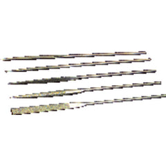 ‎5 Pieces 2″ Diamond Length-5-1/2″ Overall Length - Med Grit - Diamond Needle File Set - Americas Industrial Supply