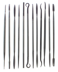 Swiss Pattern Needle File - 12 Pcs.; 6-1/2"; 0 Cut - Americas Industrial Supply