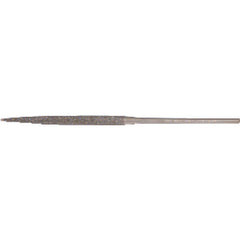 ‎Quality Import Diamond Needle File - 3″ Diamond Length-5-1/2″ Overal Length-150 Grit - Half Round - Americas Industrial Supply