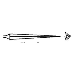 ‎Quality Import Diamond Needle File - 3″ Diamond Length-5-1/2″ Overal Length-100 Grit-3 Square - Americas Industrial Supply
