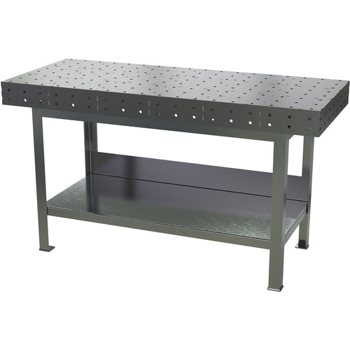 Fixture Welding Table .25″ Perforated Top 30x72
