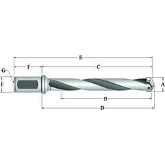 24005H-075F Flanged T-A® Spade Blade Holder - Helical Flute- Series 0.5 - Americas Industrial Supply