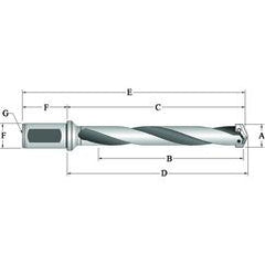 23020H-32FM Flanged T-A® Spade Blade Holder - Helical Flute- Series 2 - Americas Industrial Supply