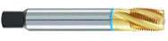 1/4-18 5-Flute Cobalt Blue Ring 25 degree Spiral Flute Tap-TiN - Americas Industrial Supply