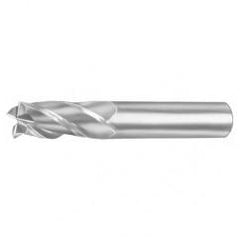 3.5mm Dia. x 57mm Overall Length 2-Flute Square End Solid Carbide SE End Mill-Round Shank-Center Cut-Uncoated - Americas Industrial Supply