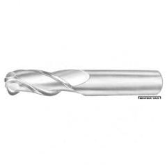 3/16" Dia. - 2" OAL - AlTiN-CBD-30°-Center Cut-Ball Nose HP End Mill-2 FL - Americas Industrial Supply