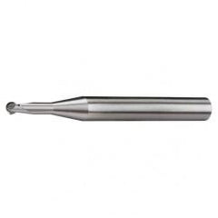 1.5mm Dia. - 57mm OAL - MG CBD-30° Helix-Ball Nose HP End Mill-2 FL - Americas Industrial Supply