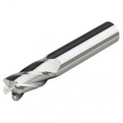 1/4 Dia. x 2-1/2 Overall Length 2-Flute .010 C/R Solid Carbide SE End Mill-Round Shank-Center Cut-AlTiN - Americas Industrial Supply