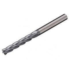 6mm Dia. x 75mm Overall Length 3-Flute Square End Solid Carbide SE End Mill-Round Shank-Center Cut-Uncoated - Americas Industrial Supply