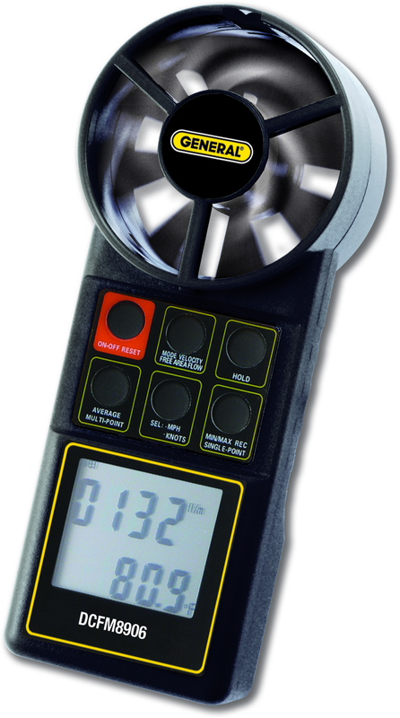 #DCFM8906 Digital Airflow Meter - Americas Industrial Supply